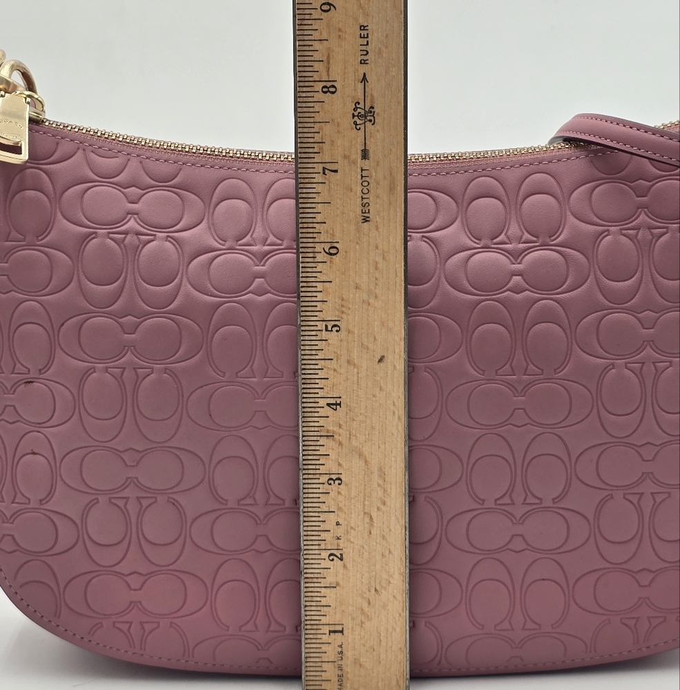 Coach Teri Hobo In Signature Embossed Leather, EUC - Picture 13 of 15